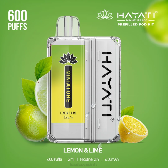 Hayati Miniature 600 Pod Kits Lemon  Lime XNHN39 Hayati Flavours Australia