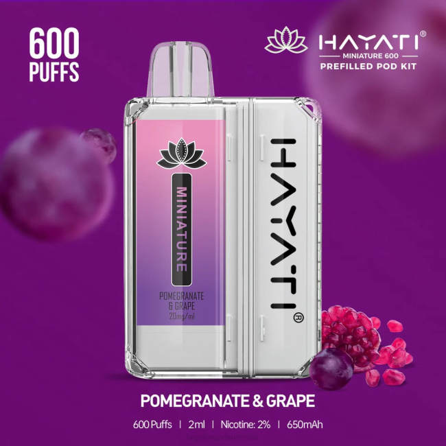 Hayati Miniature 600 Pod Kits Pomegranate  Grape XNHN42 Hayati Canberra