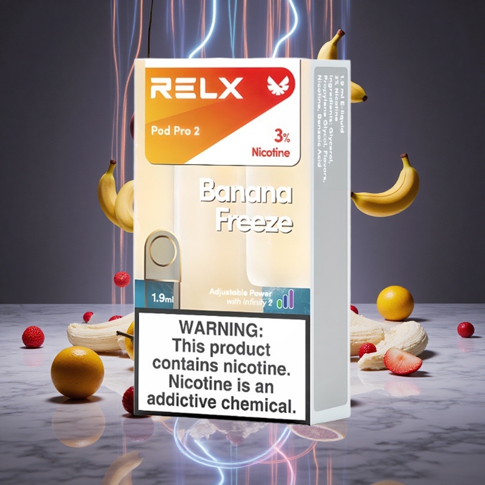 RELX Pod Pro 2 600 Puffs Banana Freeze