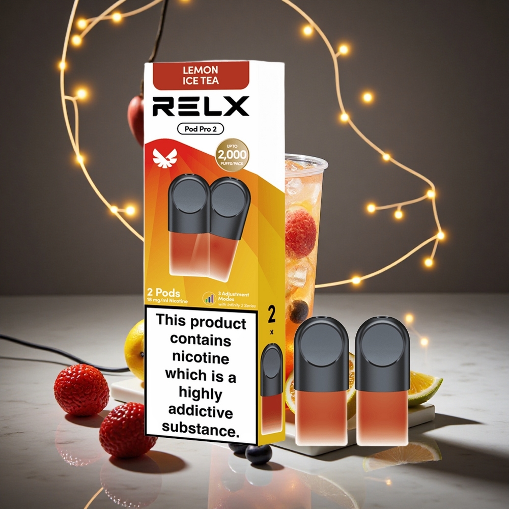 RELX Pod Pro 2 600 Puffs Tea-Lemon Ice Tea