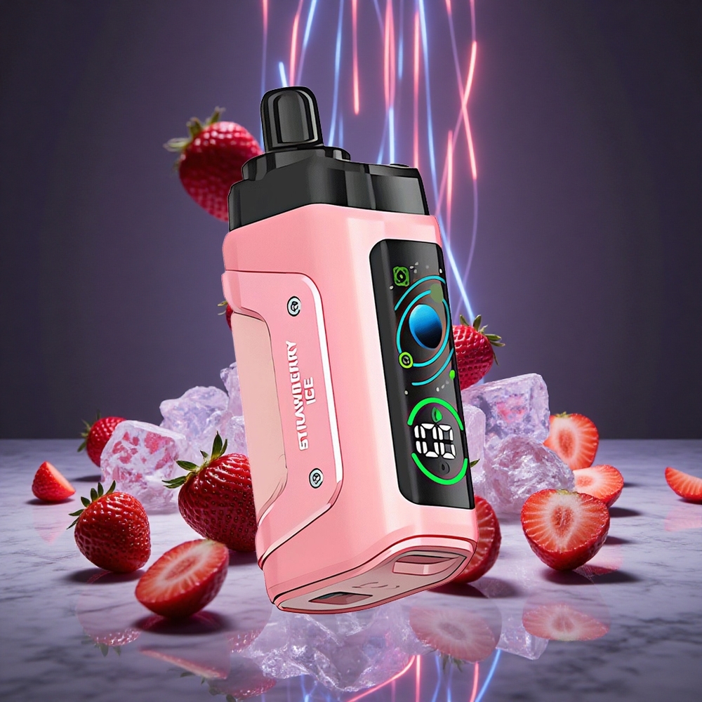 Razz Bar 45000 Puffs Adjustable Airflow Strawberry Ice Disposable Vape