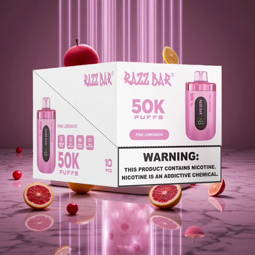 Razz Bar 50K Puffs Pink Lemonade Disposable Vape