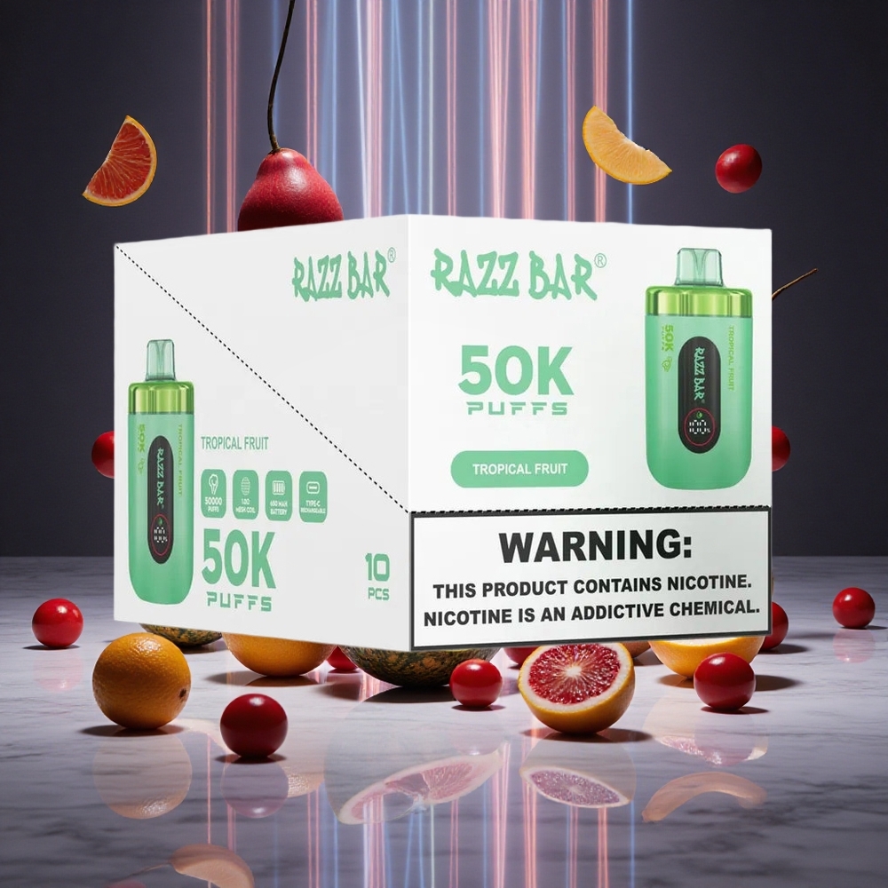 Razz Bar 50K Puffs Tropical Fruit Disposable Vape 650mAh