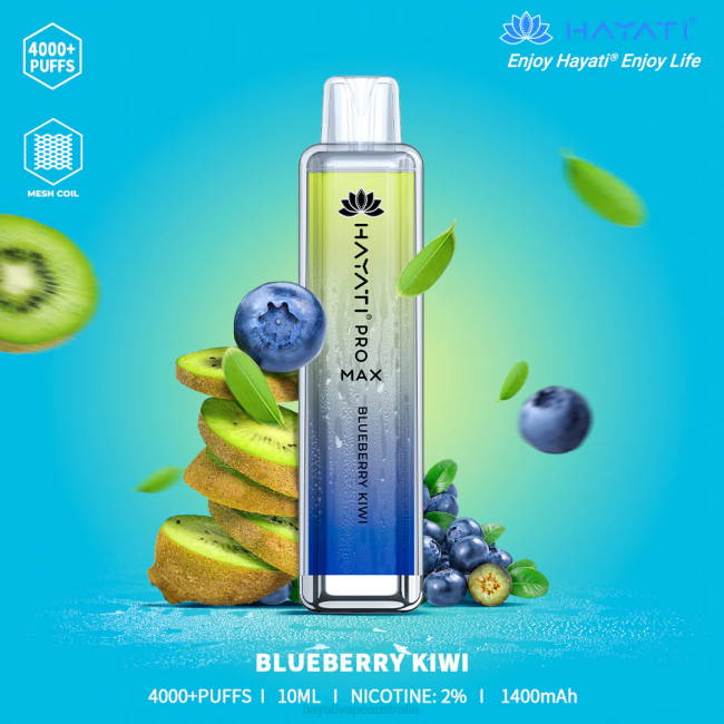Hayati Pro Max Disposable Blueberry Kiwi XNHN98 Hayati Price Australia