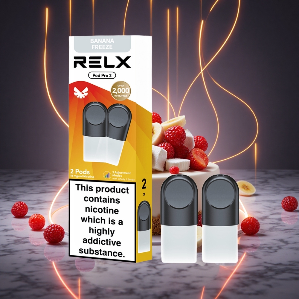 RELX Pod Pro 2 600 Puffs Dessert-Banana Freeze