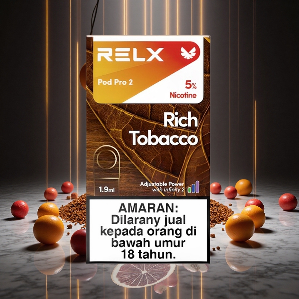 RELX Pod Pro 2 600 Puffs Rich Tobacco